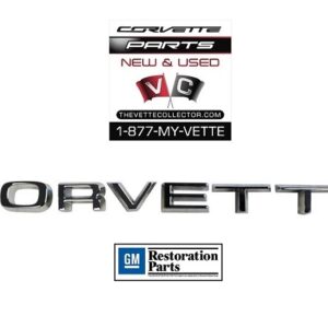 68-73 Corvette Emblem- Rear Bumper Letter Set
