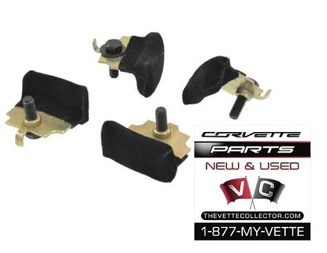 69-96 Corvette Door Glass Anti-Rattle Cushion Kit GM # 1054691
