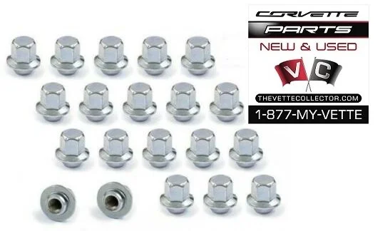 76-82 Corvette Aluminum Wheel Acorn Lug Nut Set