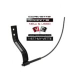 77-82 Corvette Hood Release Cable Bracket with Black Casing