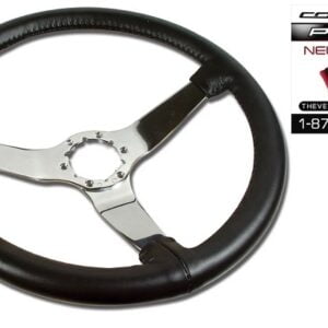 77-82 Corvette Steering Wheel Leather / Chrome