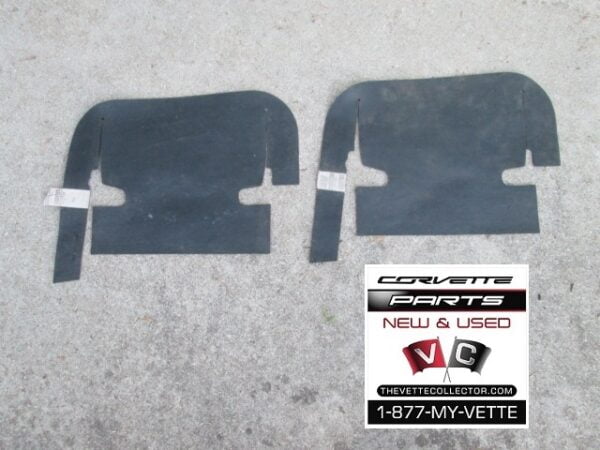 67 Corvette NOS Control Arm Dust Shield Set GM # 3908199