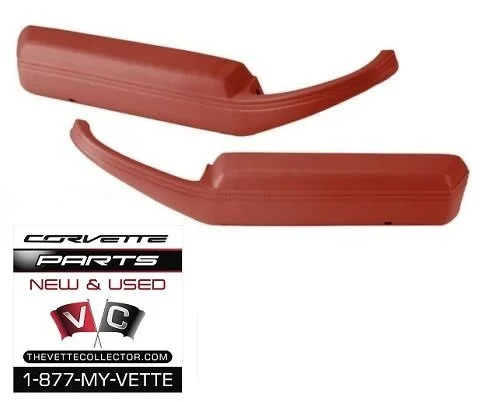 78-82 Corvette Armrest Set Red