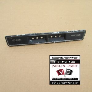 69-71 Corvette Shift Console Fiber Optic Plate- USED GM # 3943642