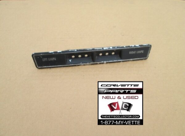 69-71 Corvette Shift Console Fiber Optic Plate- USED GM # 3943642