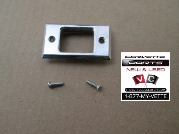 70-78 Corvette Seat Back Release Button Bezel- USED GM # 3972597