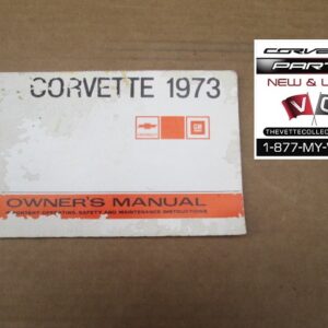 73 Corvette Owners Manual- USED