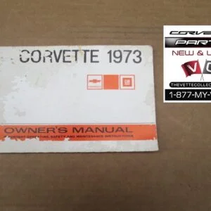 73 Corvette Owners Manual- USED