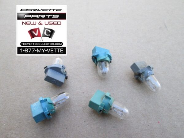 77-82 Corvette Gauge Light Bulb with Socket (5)- USED