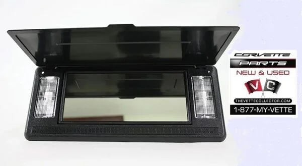 78-82 Corvette Sunvisor Vanity Mirror- Black