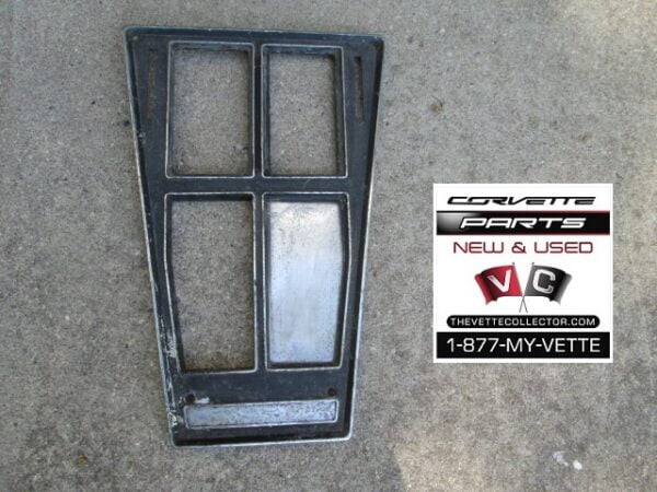 72-76 Corvette Shift Console Plate Manual- USED GM # 3996818, 3996821