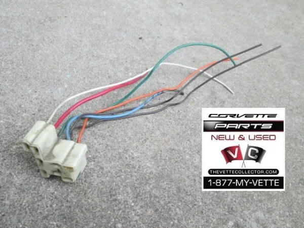 68-79 Corvette Headlight Switch Connector Pigtail- USED
