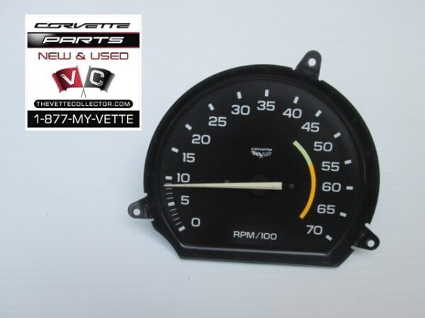 78-79 Corvette Tachometer Face Plate 5500 RPM- USED