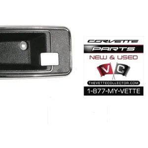 78-82 Corvette Door Latch Bezel RH- BLACK