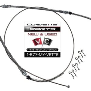 65-82 Corvette Park Brake Cable Rear- Stainless Steel