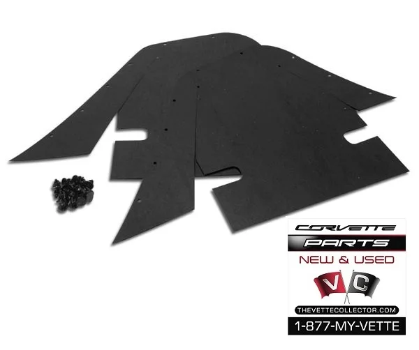68-82 Corvette Control Arm Dust Cover Set with Fasteners