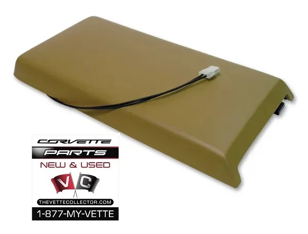 84-87 Corvette Center Console Door with Light- SADDLE