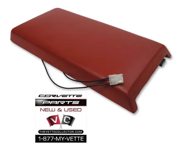 86-89 Corvette Center Console Door with Light- RED