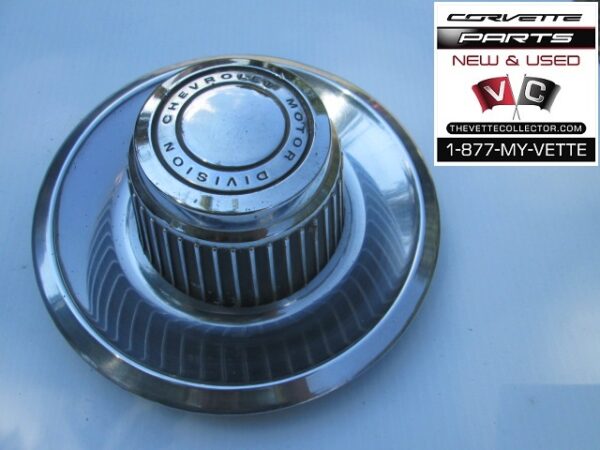68-82 Corvette Rallye Wheel Hub Cap- USED GM # 3925805