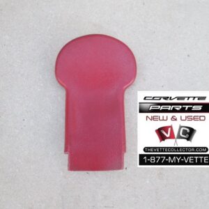 74-77 Corvette Seat Belt Upper Bolt Cover RED- USED