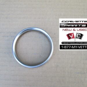 74-79 Corvette Tail Light Lens Stainless Steel Trim Ring Inner- USED