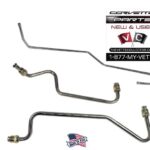 68-69 Corvette Fuel Line Set Stainless Steel- Pump to Carb