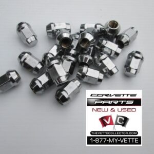 84-21 Corvette Wheel Lug Nut Set- CHROME