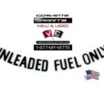 75-77 Corvette Decal- Unleaded Fuel Only