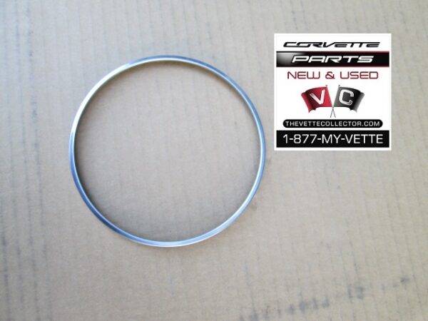 74-79 Corvette Tail Light Lens Stainless Steel Trim Ring Outer- USED