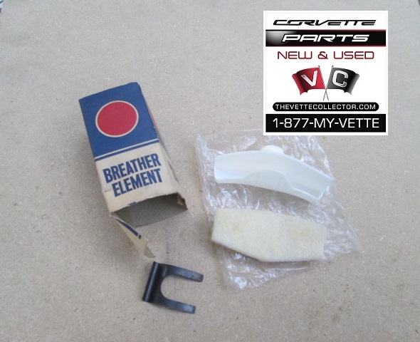 73-81 Corvette NOS Crankcase Breather Element Housing with Clip GM # 6484966