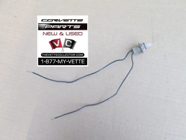 70-87 Corvette Side Marker Light Socket with Pigtail- USED GM #8901283