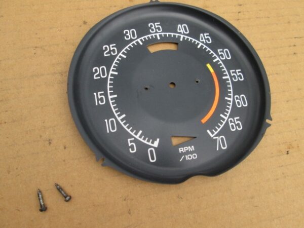 75-77 Corvette Speedometer Face Plate- USED GM # 8987282
