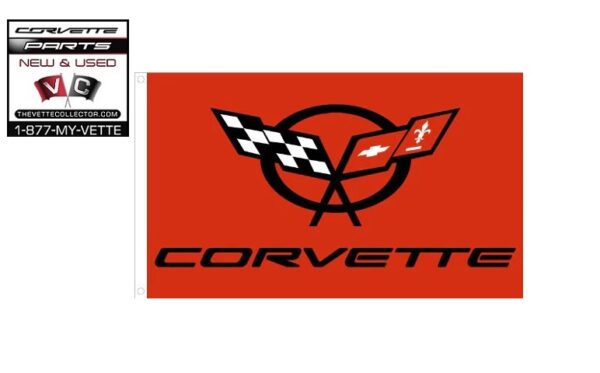 97-04 Corvette C5 Logo Flag