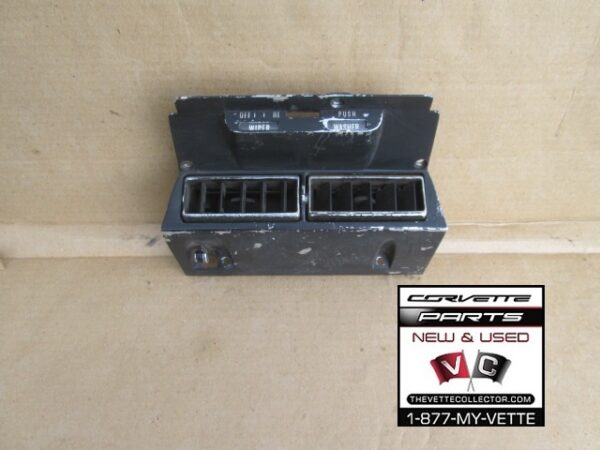 72-76 Corvette Windshield Wiper Switch Bezel- USED GM # 6499625