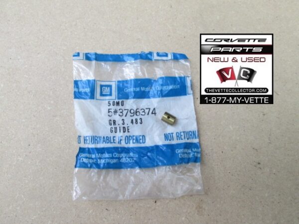 63-82 NOS Corvette Hood Release / Deck Lid Cable Brass Stop GM # 3796374