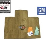 86-90 Corvette Convertible Cargo Mat with Embroidered Logo Saddle