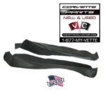 70-77 Corvette Door Panel Carpet Vinyl Strip Set BLACK