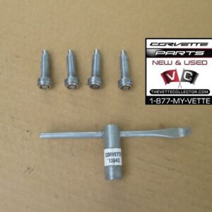 88-89 Corvette Wheel Center Cap Lock Kit USED GM # 13043