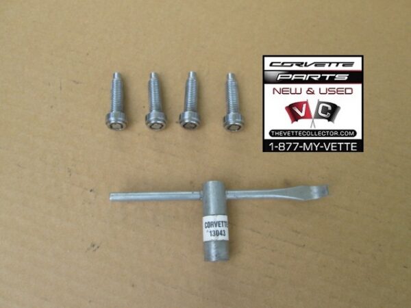 88-89 Corvette Wheel Center Cap Lock Kit USED GM # 13043