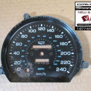 78-82 Corvette Speedometer Face Plate 240 KM's- USED